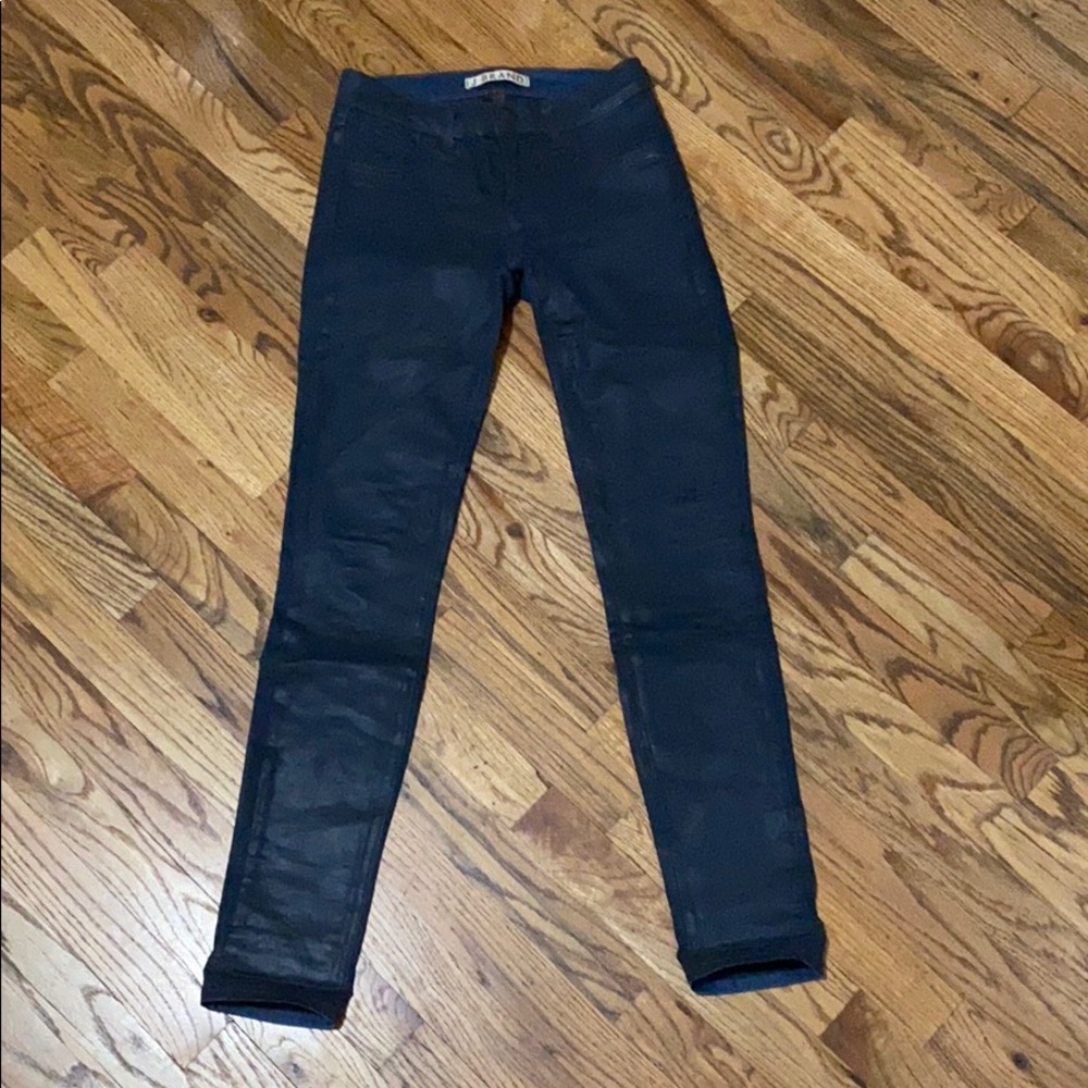 J Brand waxed denim skinny Jean